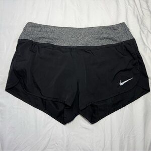 Nike Black Running Shorts with Heather Gray Waistband